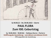 Ausstellungseröffnung: Paul Flora - "vom dünnen zum dicken Strich" - 18.06.22 - 18 Uhr im Rathaus Glurns